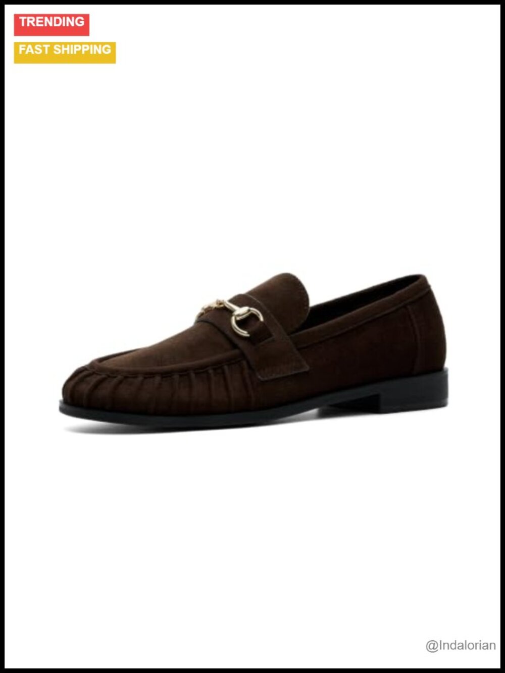 Faux Leather Horsebit Penny Loafers Women Comfort Slip-On Block Heel